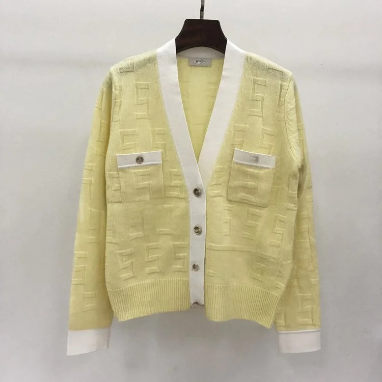 

Вязаный кардиган MaSandeS весна 2023 для женщин, с вышивкой в виде букв, модель CA00757, прямой крой, удлиненный...