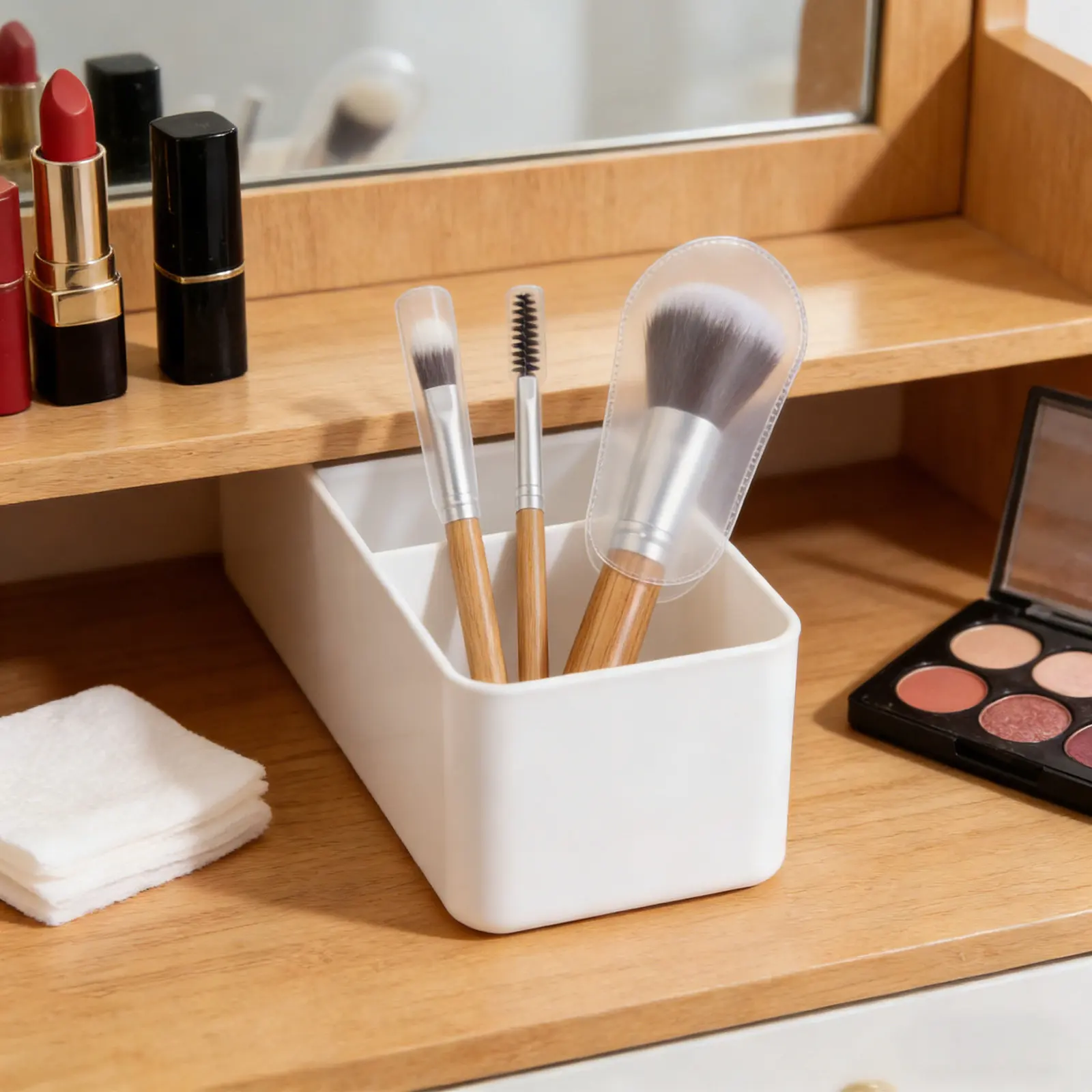 

50Pcs Makeup Brush Storage Covers Eva Protector Sleeve Dustproof Anti-Frizz Organizer Case for Travel Daily Use Brush