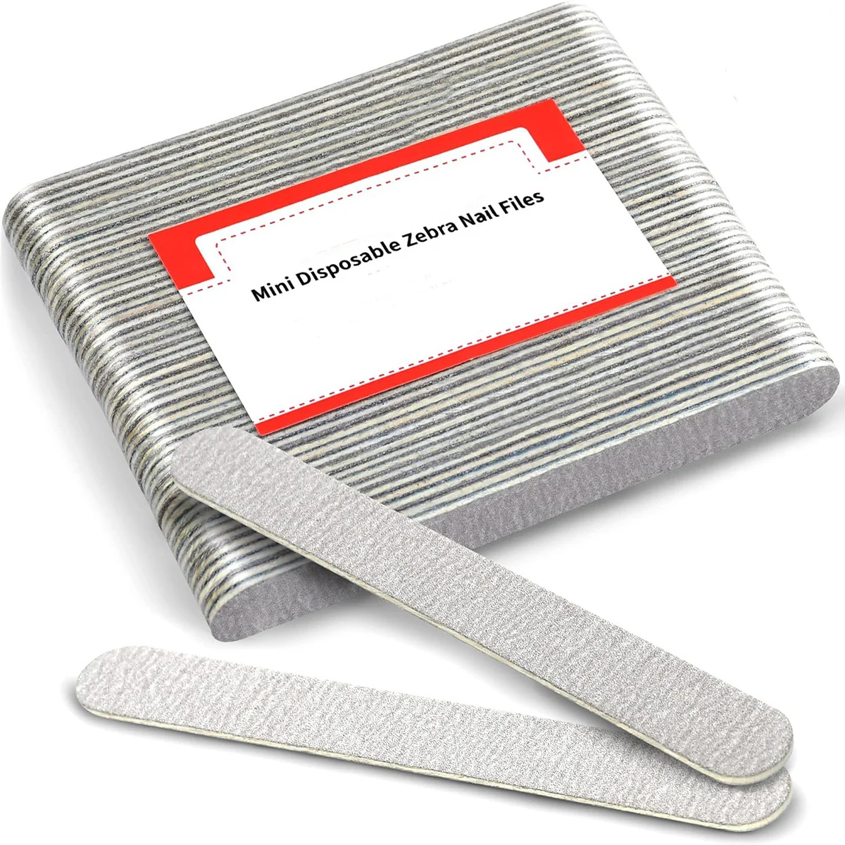 5000 шт./корпус, одноразовая мини-деревянная пилочка для ногтей «зебра», зернистость 80 100, маникюрный инструмент для полировки
