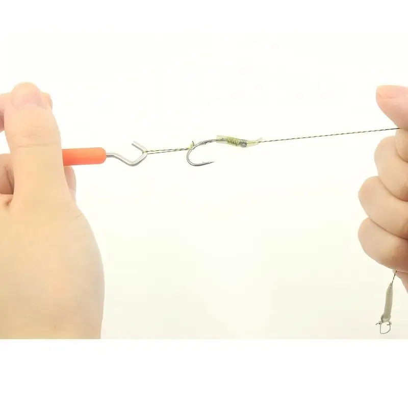 

2/5/10 Pcs T-Shaped Carp Fishing Knot Puller Hair Rig Making Tool Stainless Steel Hooklink Terminal Tackle Equipment