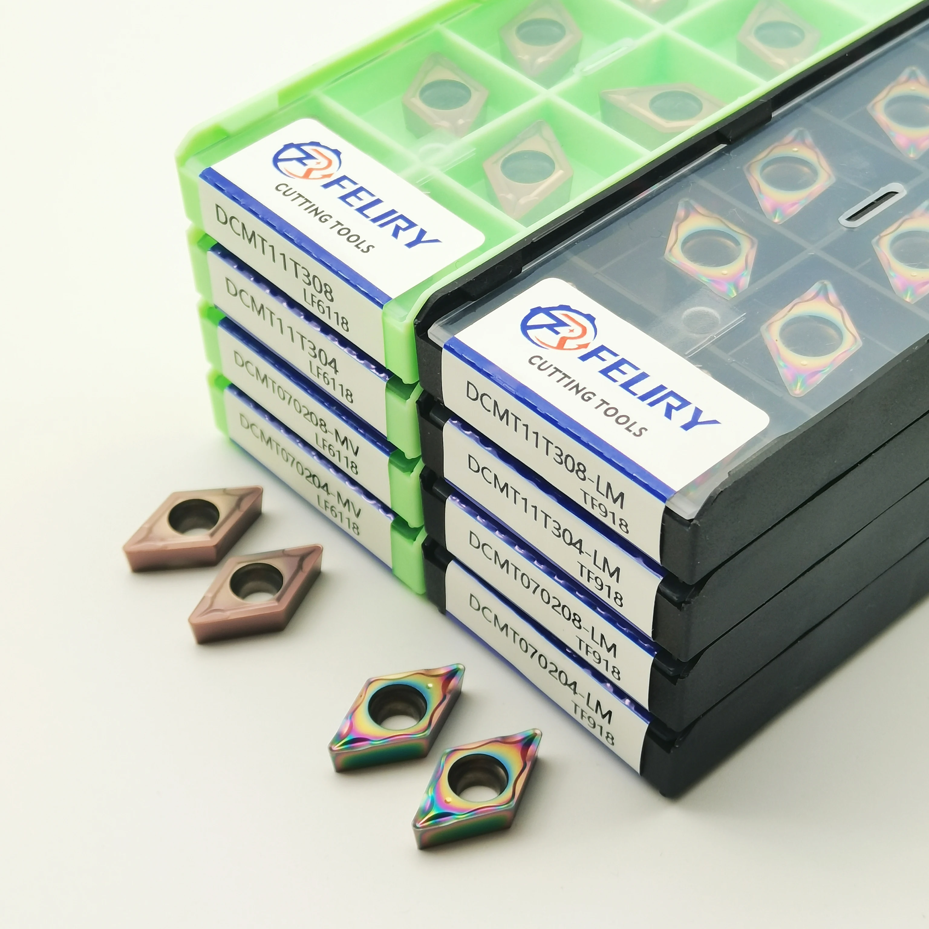 

DCMT07 DCMT11 LF6118 3018 9218 6018 9018 and other high quality carbide tools are suitable for processing various materials DCMT