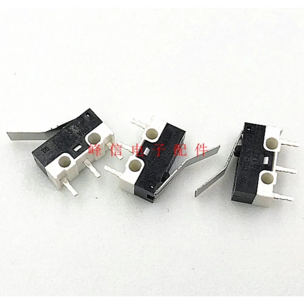 

5Pcs Taiwan Normally Open And Closed 3 Feet 3A125V Small Micro Switch Small Micro With Handle Limit Travel Switch DM-03 Switch