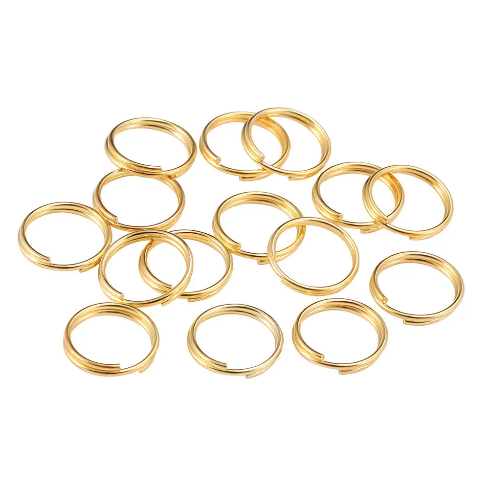 

500 Pcs Hoop Opening Ring Accessories Jewelry Making Kit Bracelet Number Golden