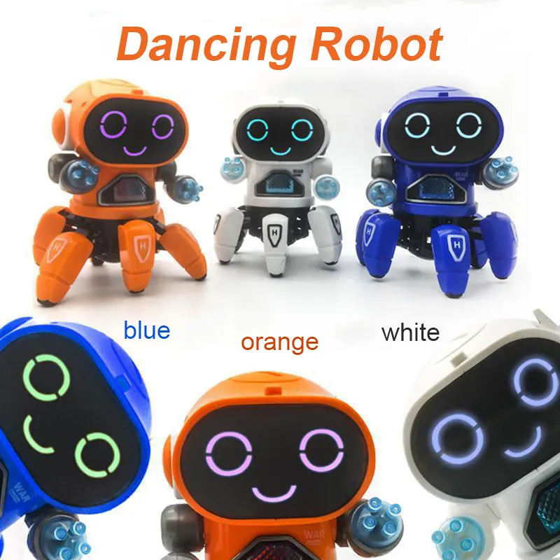 Dance Music Robots For Kids 6 Claws Octopus Spider Robot Birthday Gift Toys For Children Early Education Baby Toy Boys Girls