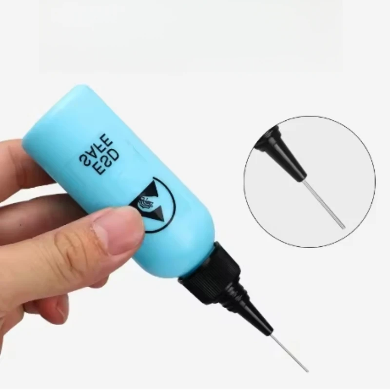 100 مللي زجاجة الكحول السائل لموزع الصنوبري لحام الجريان لصق للهاتف المحمول PCB تنظيف لحام إصلاح