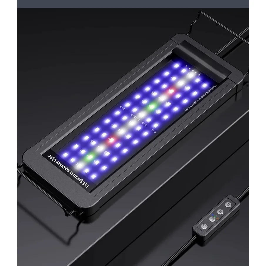 

Aquarium LED Light 50W Saltwater Fish Tank Light with Timer and Brightness Adjustment Waterproof Clowfish LED Reef Coral Light