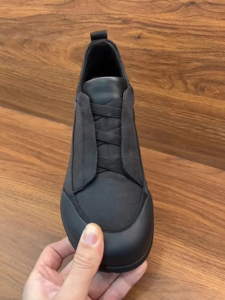 

Comfortable Tech Fabric Men's Casual Outdoor Shoes Fashionable Versatile High-End Feel Personality Cool Low Cut Winter Fashion