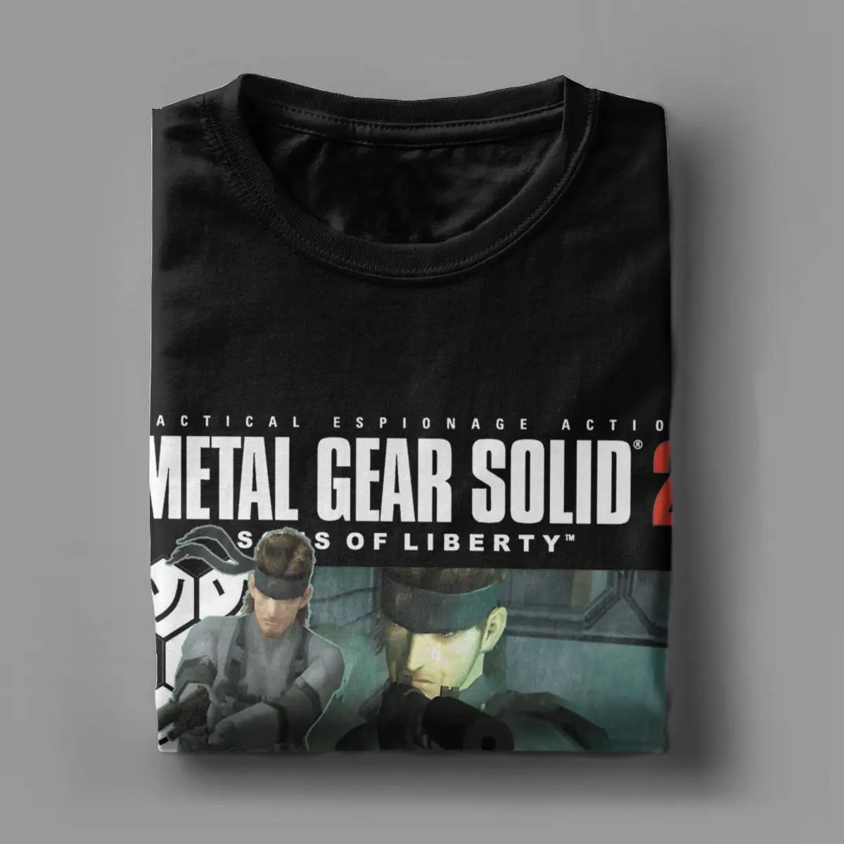 Solid Snake Metal Gear Solid 2 Men\'s T Shirt Fun Tees Short Sleeve O Neck T-Shirt 100% Cotton Birthday Present Clothes