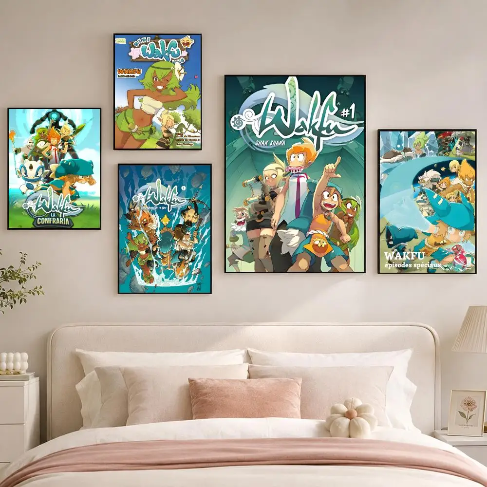 W-Wakfu Game Poster Room Decoration, Home Wall Art Printing, Waterproof Bedroom Poster, Gift
