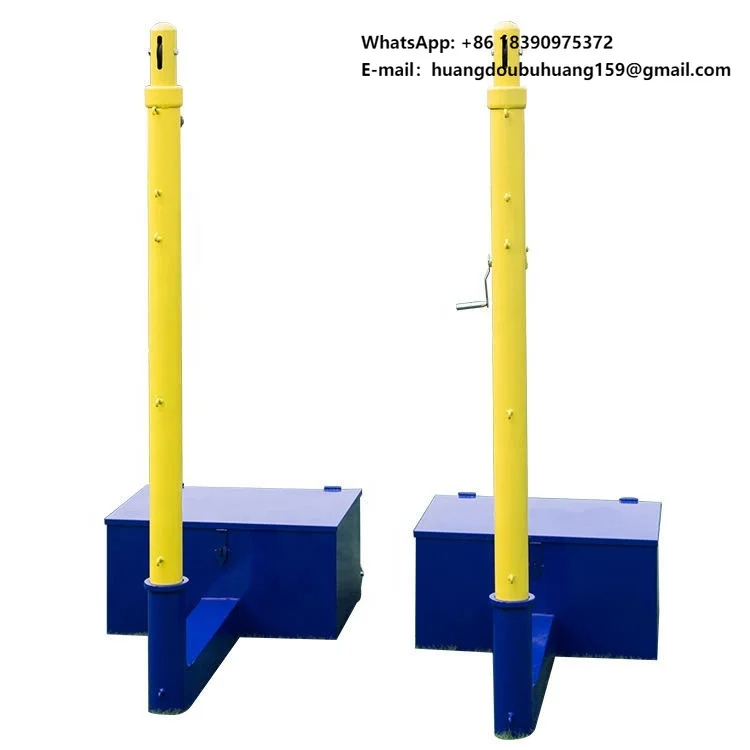 Indoor Portable Badminton Net Post Movable Badminton Post for Tennis Volleyball Training