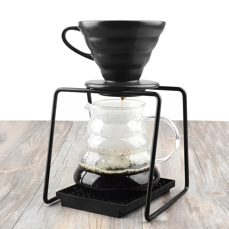 Drip Coffee For Filter Cup Holder Shelf Geometry Coffee Dripper Stand  Drip Metal Special Frame For Barista