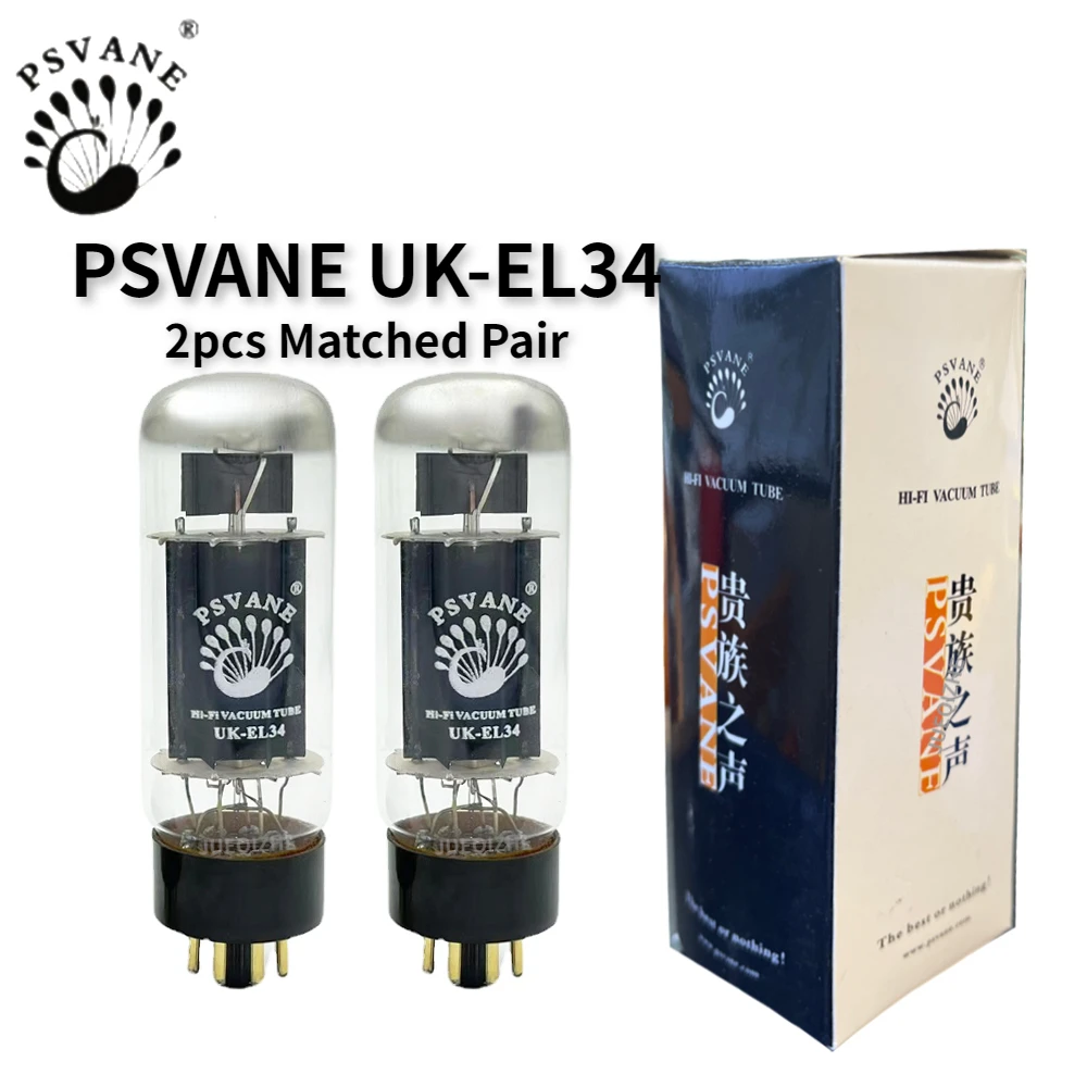 PSVANE UK-EL34 Vacuum Tube Upgrade EL34 EL34C 6CA7 6P3P 6L6 Electronic  Precision Matching Amplifier High Fidelity Matched Quad