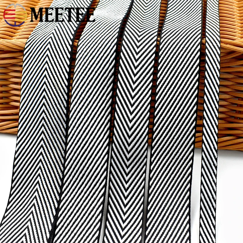 

5Meters 10-38mm Polyester Webbing Strap Bag Stripe Ribbons Band Trims Luggage Garment Decorative Binding Tape Sewing Accessories