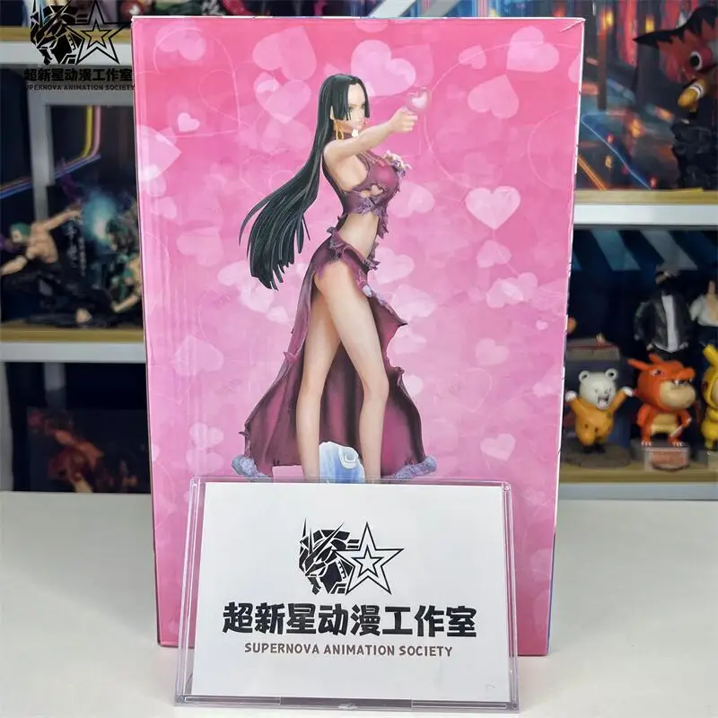 2025 Een Stuk Anime 30 Cm Boa Hancock Figuur Sexy Meisje Pvc Action Beeldje Met Led Licht Standbeeld Uitkleedbare Hentai model Speelgoed