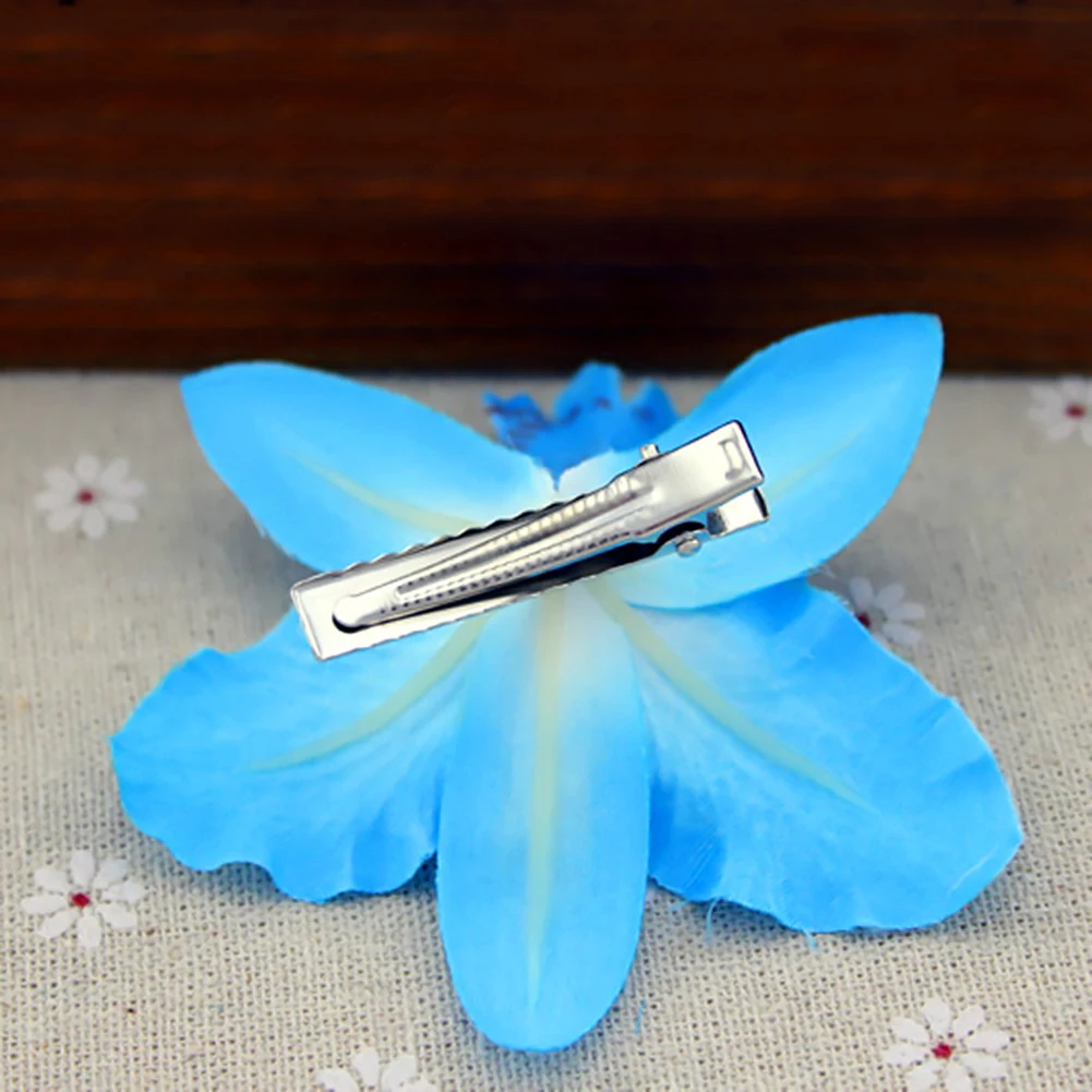 2Pcs Fashion Flowers Hair Clips Women Bohemia Bridal Orchid Hairpins Wedding Accessories Girls Barrette Beach Hair Accessories image 3