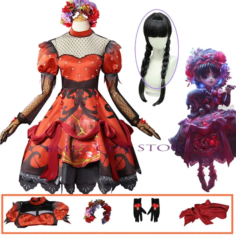 

Miss Pomegranate Papillon Cosplay Game Identity V Little Girl Costume Princess Lolita Dress Suit Party Gift Outfit for Woman