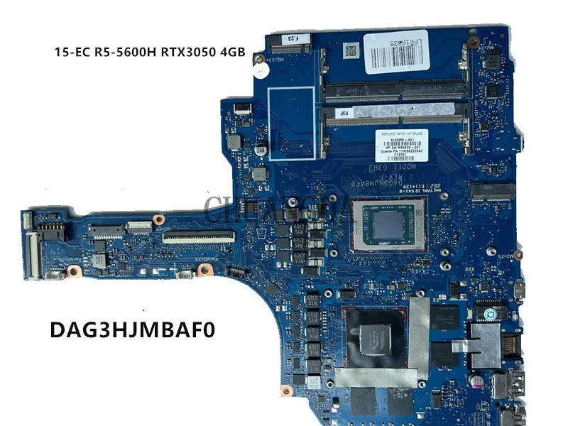 DAG3HJMBAF0 DAG3HEMBCD0 for HP Pavilion 15-EC Laptop Motherboard RyzenR5-5600H RTX3050 4G RTX3050TI R7-4800 1660TI 6G  Mainboard