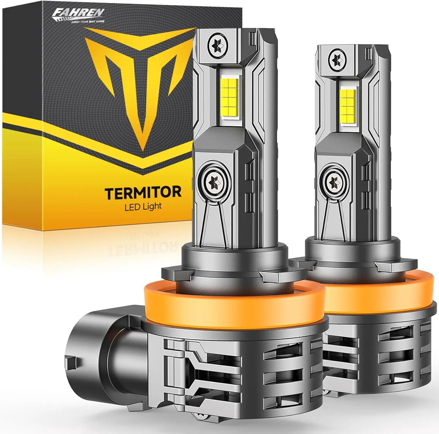 

H11 LED Bulb 46000LM 6500K Super Bright 1:1 Fit H8/H9, Plug & Play, IP68 Waterproof, 10-Year Lifespan, Pack of 2