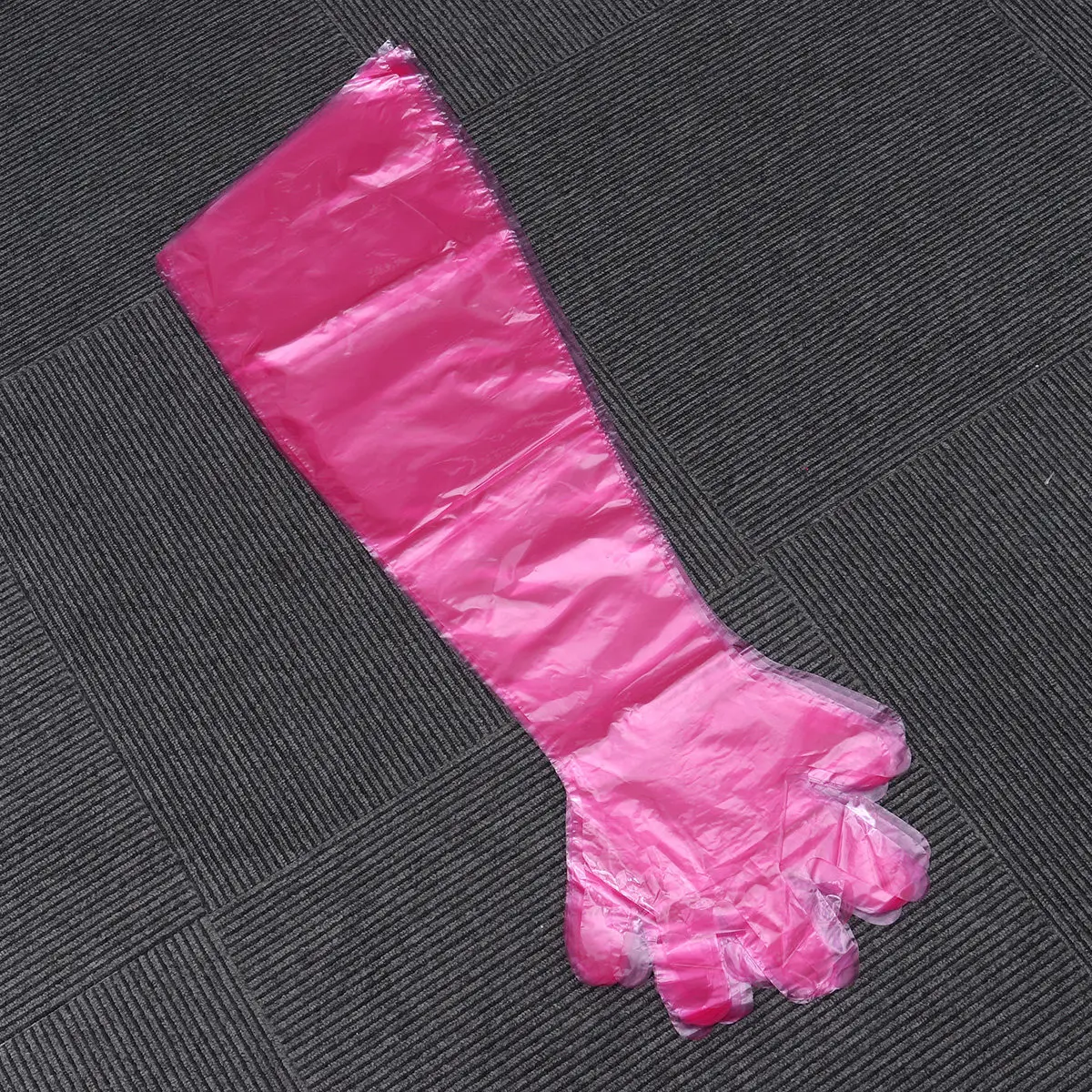 100Pcs Disposable Long Arm Gloves Plastic Film for Farm Animal Cattle Sheep Pregnancy Test Artificial