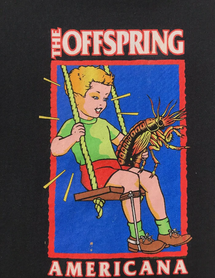 Vintage The Offspring Americana Shirt Cute Black Unisex S-2345XL