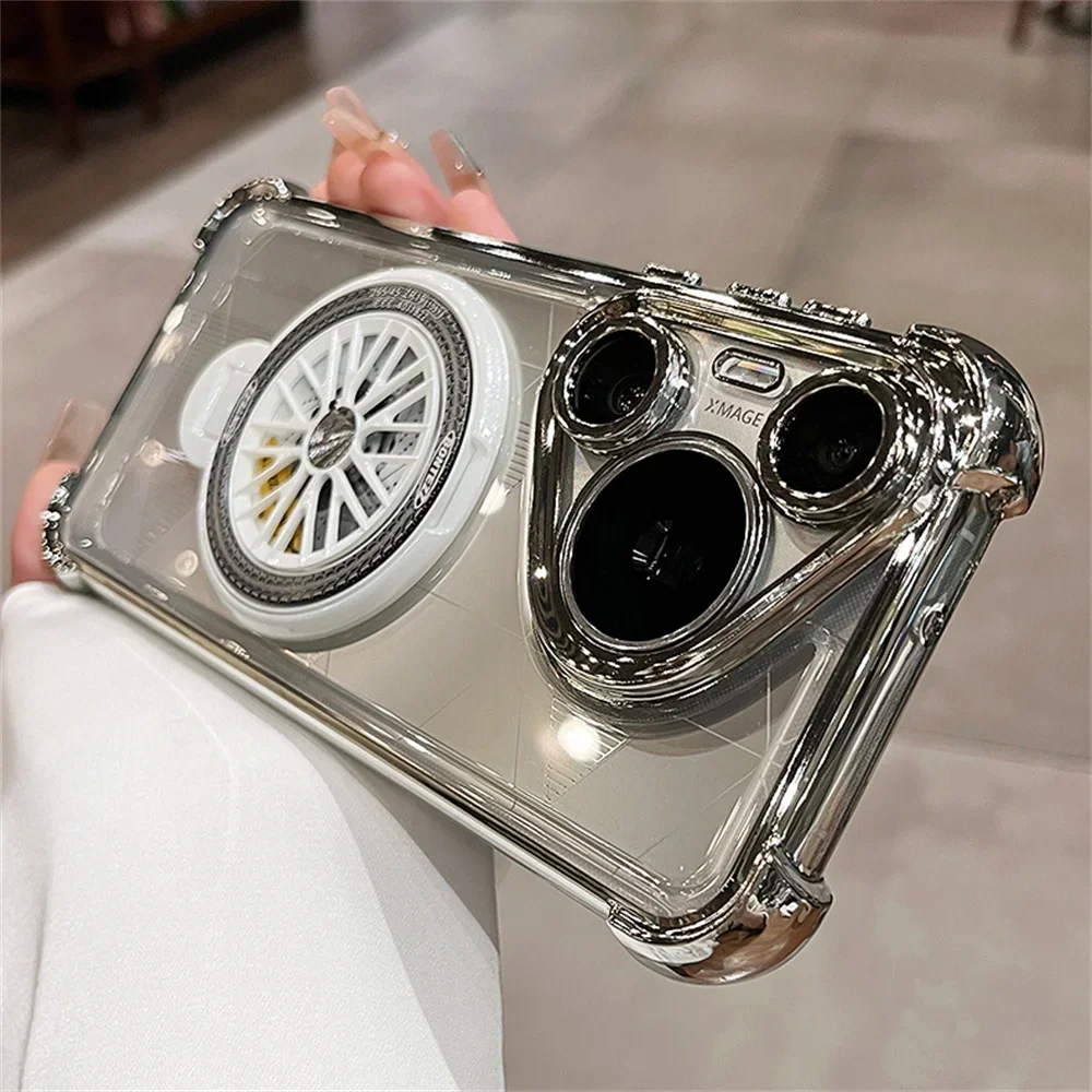 Shockproof Gyroscope Magnetic Case For Huawei Pura 70 P70 P60 Pro Ultra Mate 60 50 Honor 100 90 Nova 12 11 Mate 60 50 40 Magic6