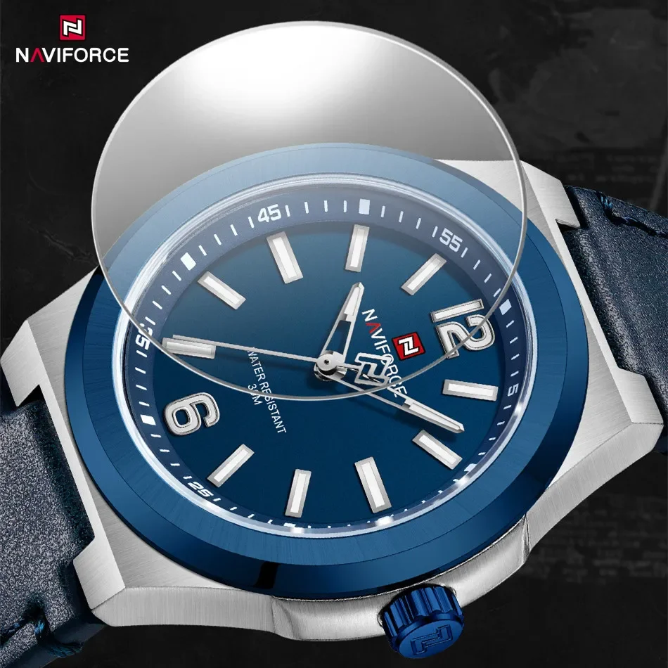 NAVIFORCE 2024 Top Original Brand New Fashion Design Men\'s Sports Watches Durable Waterproof Quartz Wristwatch Relogio Masculino