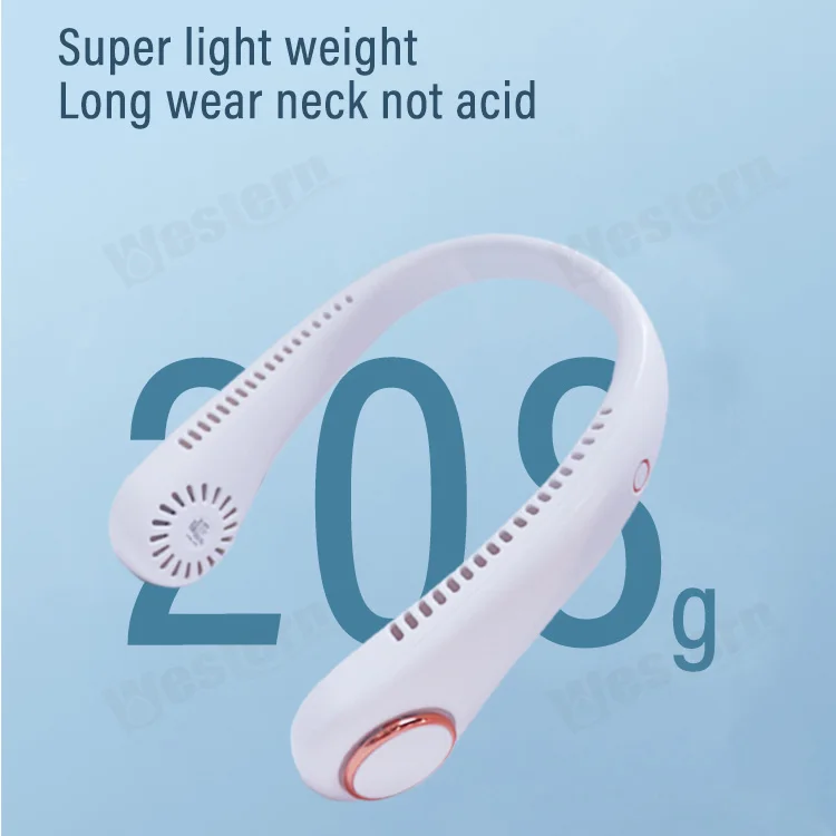 2022, подвесной шейный вентилятор, портативный носимый вентилятор для занятий спортом на открытом воздухе, USB перезаряжаемый ленивый мини-безлистный вентилятор воздушного охлаждения