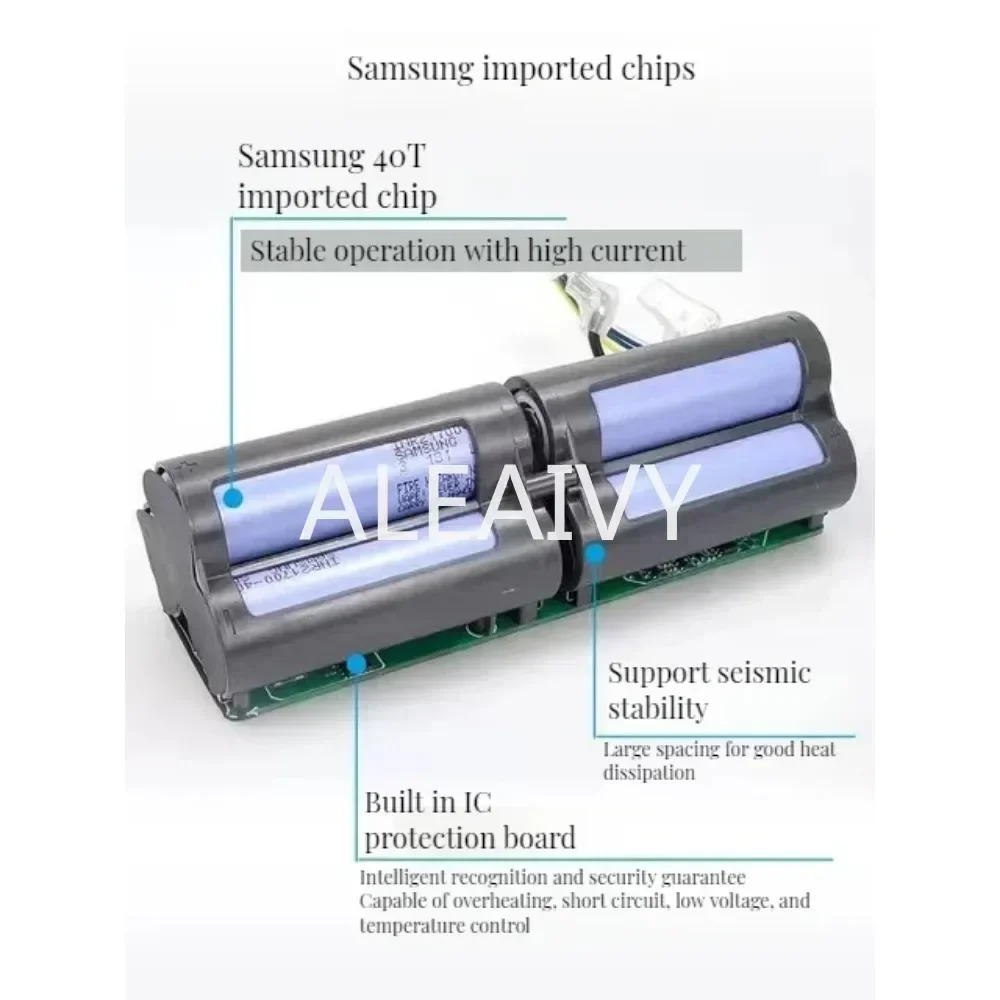 Batteria ricaricabile da 21,6 V 4000 mAh per lavapavimenti Dream Modelli H10, H11, H12, H11MAX, M13, H12S, VWV8, HHR24A
