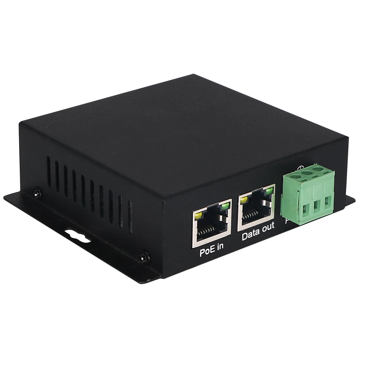 مقسم POE مثبت على الحائط 30/60/90 وات 12 فولت أو 24 فولت تيار مستمر مخرج 2500 ميجابت في الثانية