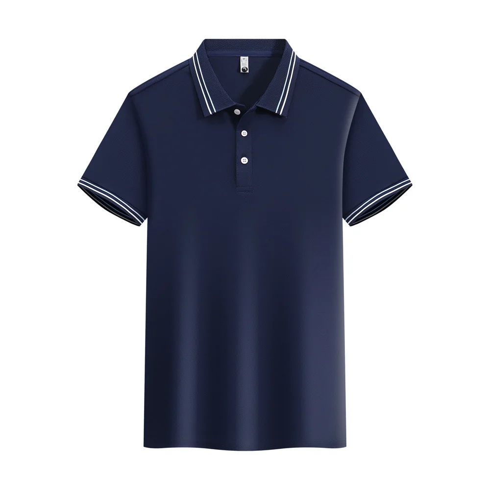 High Quality Polo Shirt Men Women Slim Fit Short sleeved Lapel T-shirts Breathable Business Smart Golf Shirts Summer