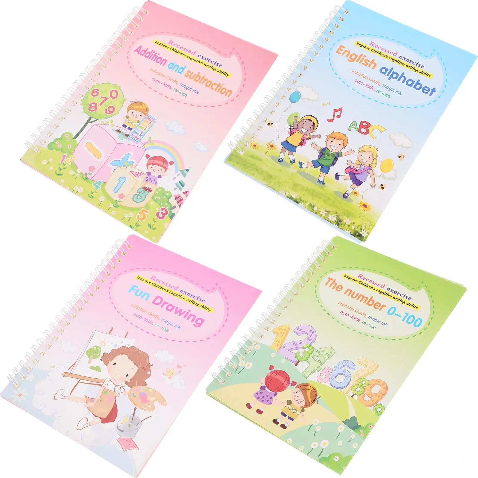 

Grooved Writing for Kids Preschool H H writing Practice For Kids writing Exercise Book Student English Version