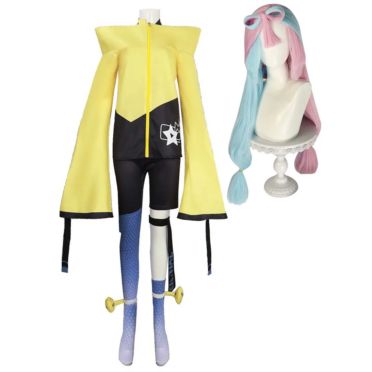 

Женский карнавальный костюм на Хэллоуин, игра Scarlet and Violet Iono, костюм для косплея или парик