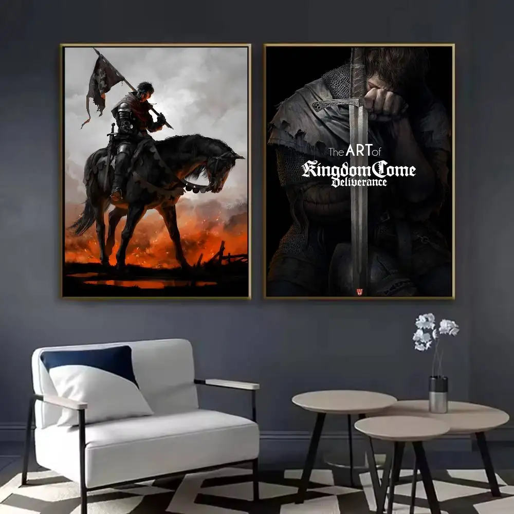 لعبة K-Kingdom Come Deliveryance 2 ملصق لاصق جدار الفن الطباعة مقاوم للماء غرفة المعيشة المنزلي غرفة نوم بار ديكور جمالي