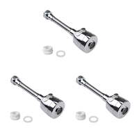 ABRB-3 Set Kitchen Stainless Steel Faucet Sprayer Splash-Proof Bubbler Water Saver Extension Rotating Faucet Extender