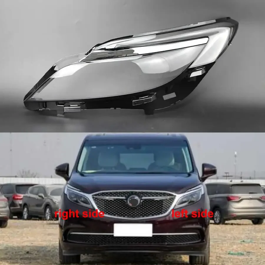 

For Buick GL8 2017 2018 Front Headlamp Cover Lens Transparent Lamp Shade Headlight Shell Plexiglass Replace Original Lampshade