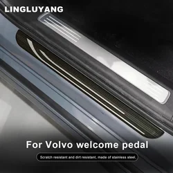 For volvo xc60 xc90 s90 v90 xc40 s90 v90CC s60 v60cc Auto Accessories Car Threshold Welcome Pedal Interior decoration stickers