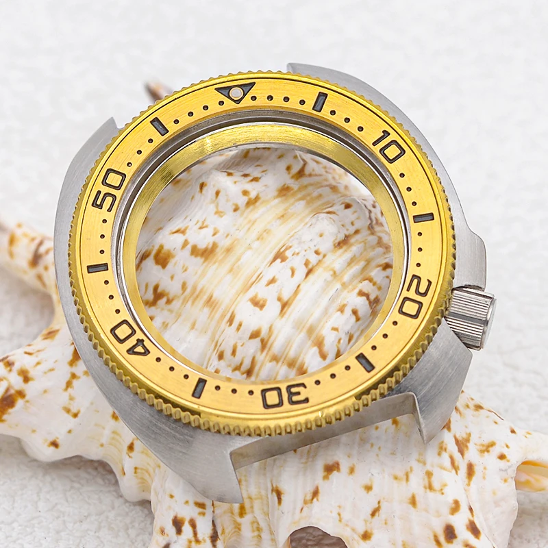 Seiko impermeável relógio de mergulho Case para homens, Turtle Abalone Fits, movimento automático, Mod, SKX, 6105, 6309, 20ATM, NH35, NH36