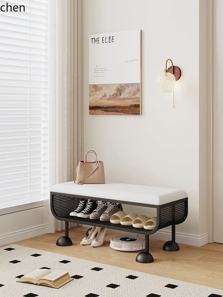 creative home shoe change stool shoe cabinet integrated minimalist home door porch shoe change stool