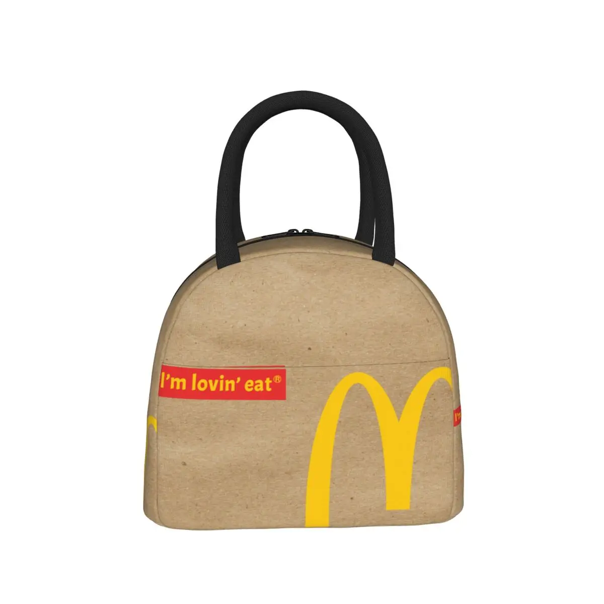 Unique Design I\'m lovin it Lunch Bag Insulated Food Box Fashion Thermal Cooler Lunch Bags for Men Women