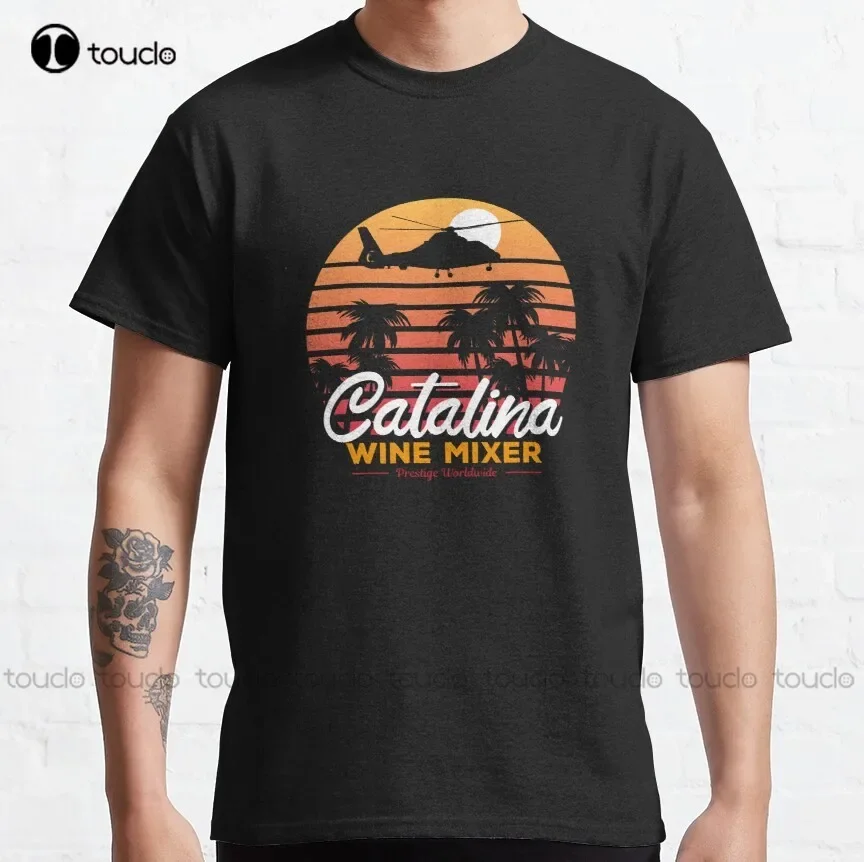 Catalina Wine Mixer step brothers movie Classic T-Shirt black shirts for men Custom aldult Teen unisex digital printing xs-5xl