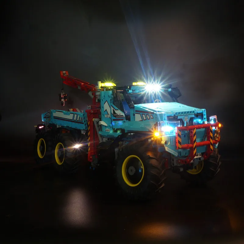 LED Lighting Set Suitable for LEGO Technic 6x6 All Terrain Tow Truck 42070 (Not Including Building Blocks)