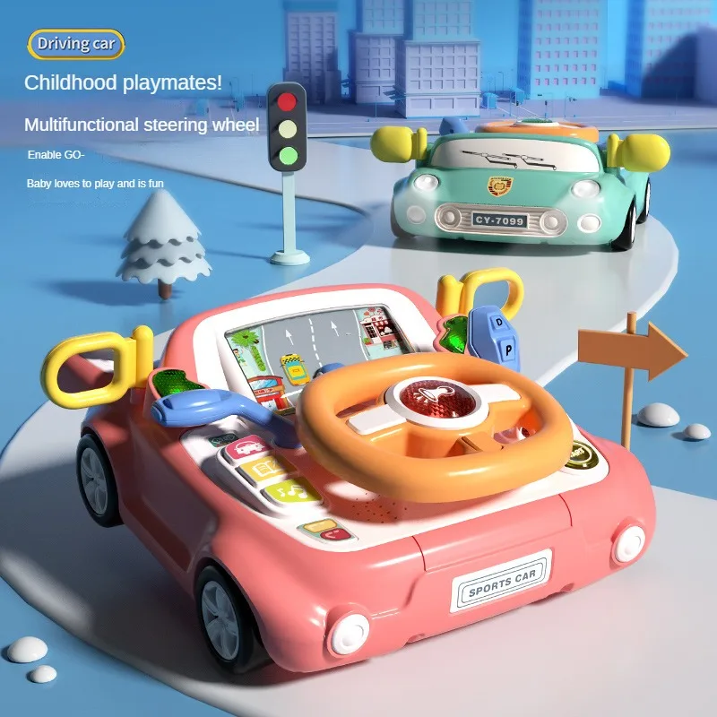 

Children's Car Steering Wheel Simulation Driving Simulation Toy Racing Game Game Parent-child Interactive Boys Educational ToyS