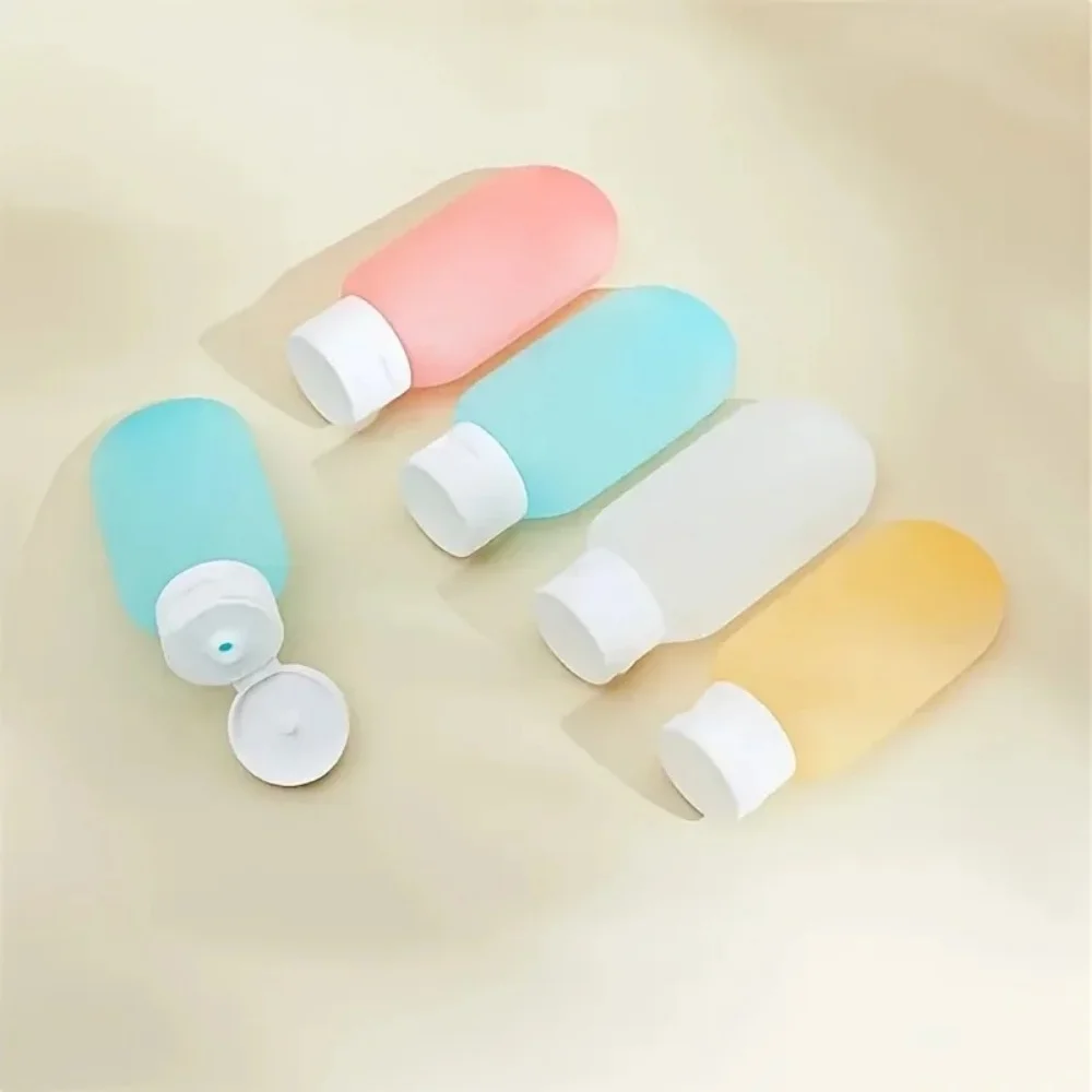 4개 세트 리필 가능한 병 휴대용 로션 용기 스퀴즈 튜브 빈 소프트 병 여행용 샴푸 핸드 크림 바디 로션 병