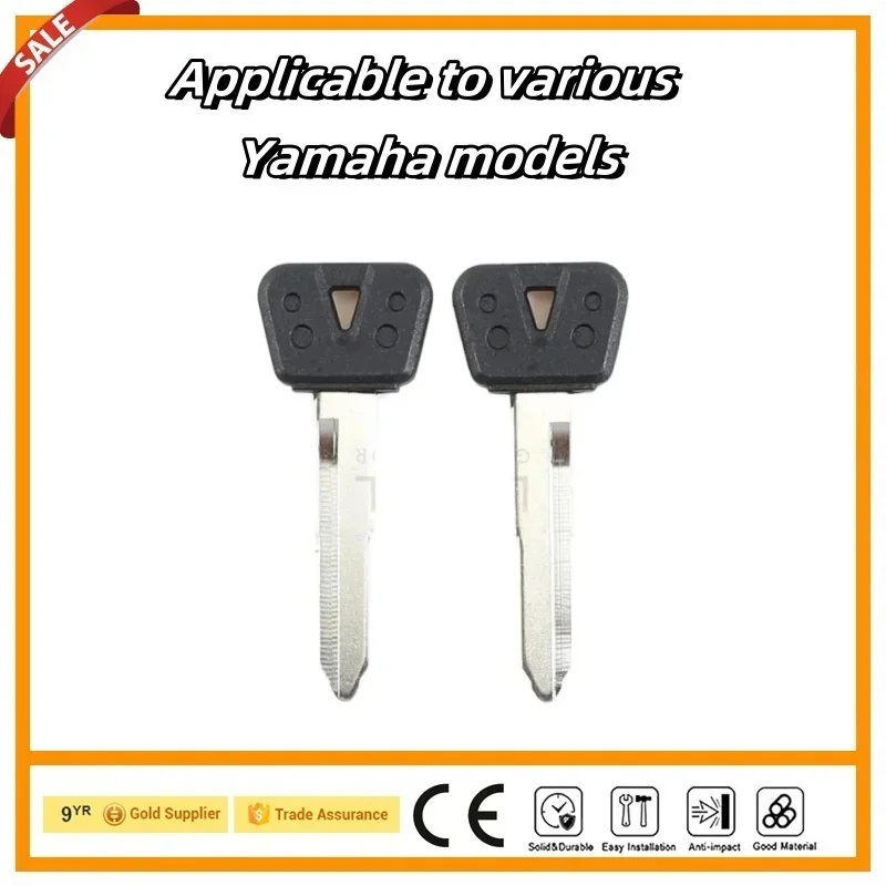 2Pcs Blank Key Motorcycle Replace Uncut Keys For YAMAHA SVS400 XJR1200 FJR1300 R1 R6 FZ1 FZ4 FZ6 FZ8 S N XJR400 XJ6 FZR400 SR400