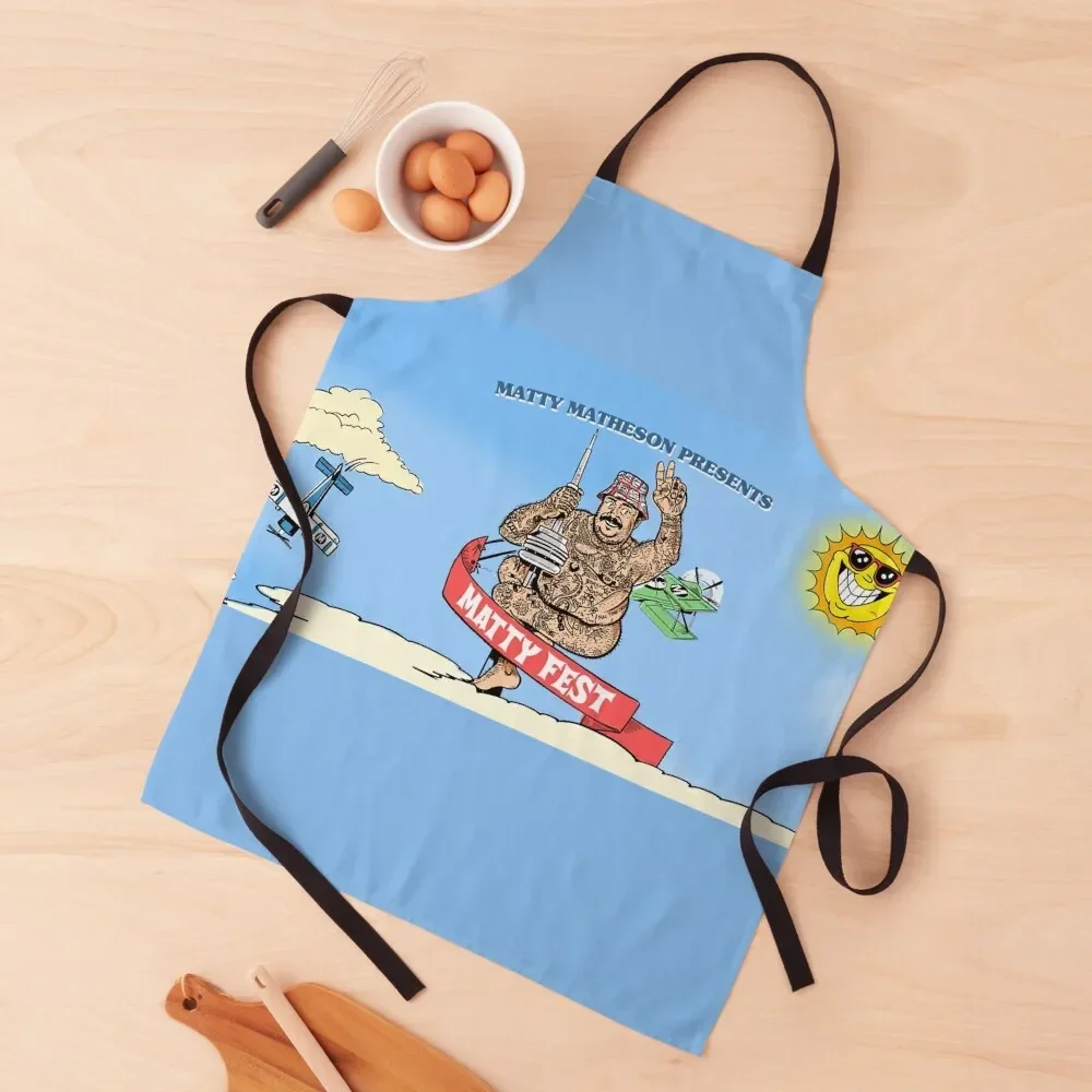 

Matty Fest Matty Matheson Funny Hi Meme Ticket Plane Apron women's kitchens Home And Kitchen Apron