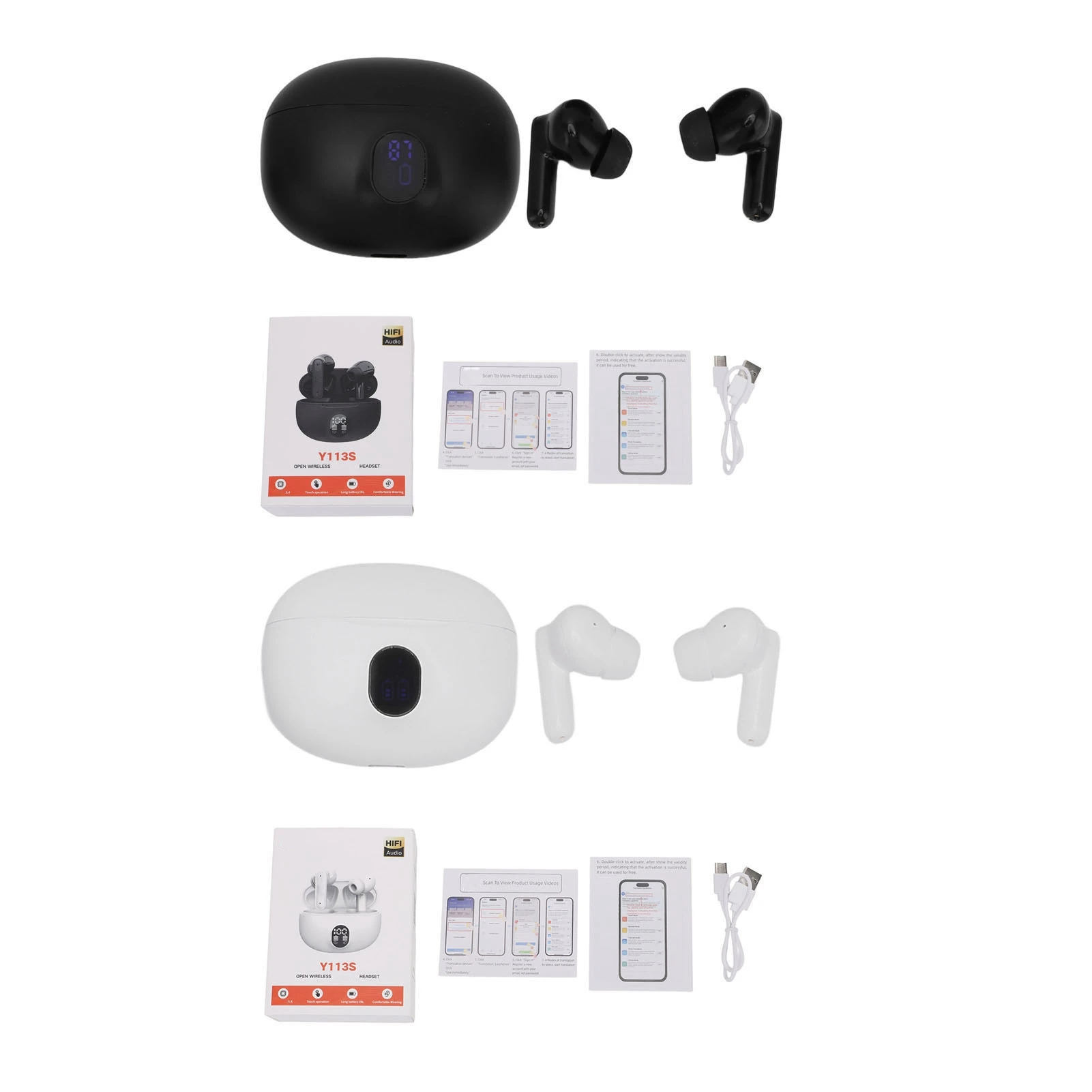 سماعات أذن مترجم اللغة سريعة 144 لغة تدعم بلوتوث 5.4 سماعة مترجم دقيقة للأعمال