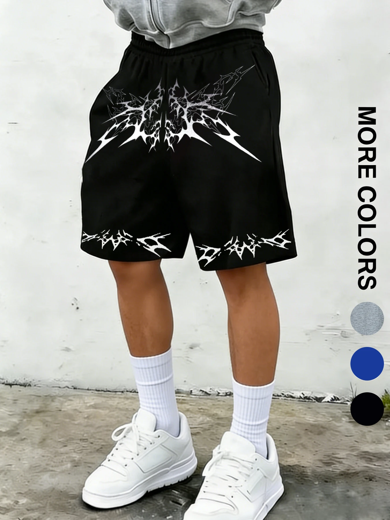 

Мужские летние трикотажные шорты с принтом в стиле High-Street: повседневные, спортивные и уличные шорты