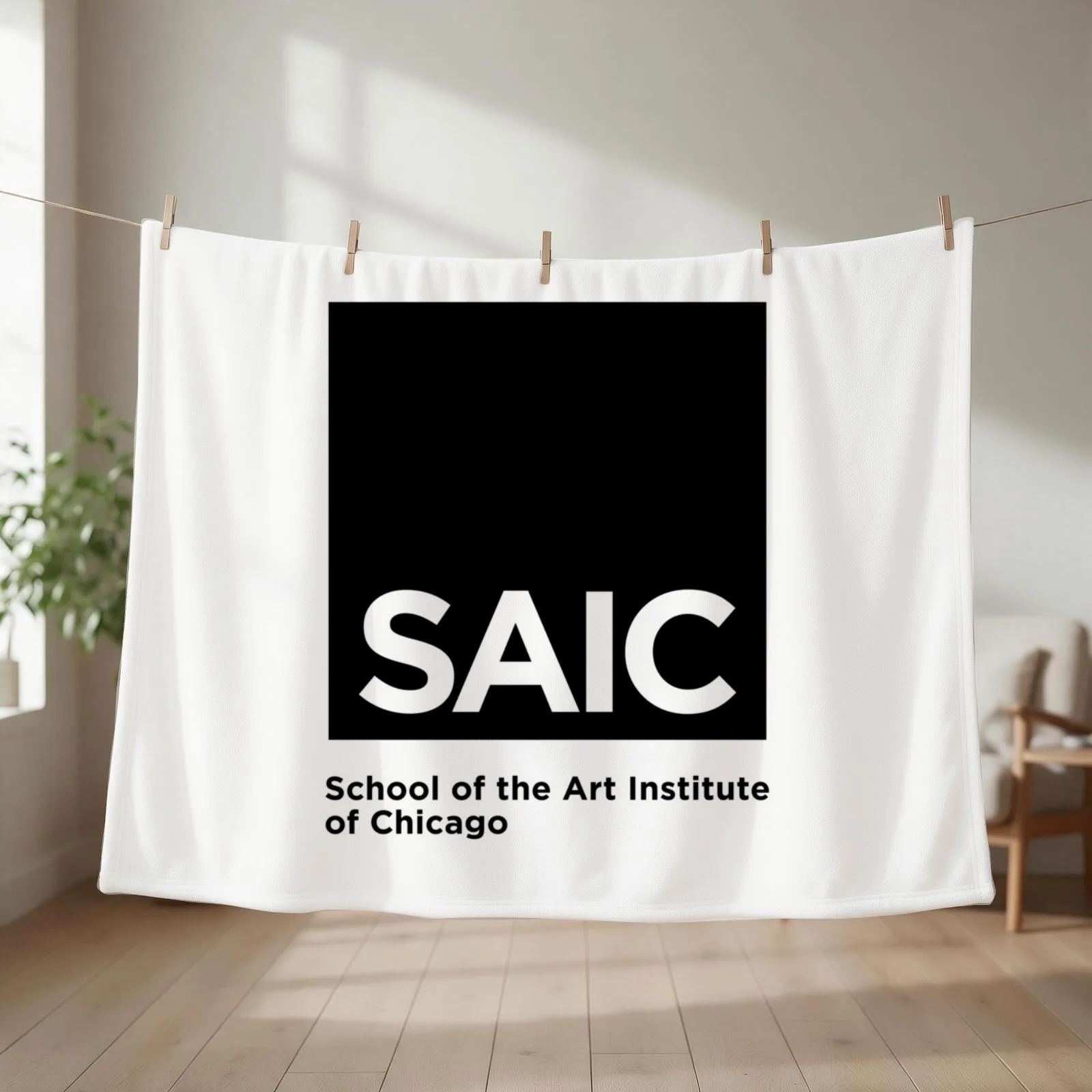 School of the Art Institute of Chicago (SAIC) Throw Blanket Warm Sofa Quilt Decorative Throw For Baby Blankets