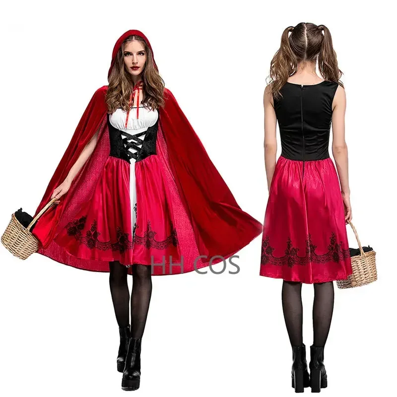 Ataullah-Costume de Cosplay du Petit Chaperon Rouge Adault pour Femme, Robe de Reine pour Halloween, ixde Carnaval, Wicca Everak