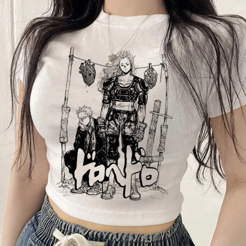 Dorohedoro crop top women anime party cute top tees harajuku gothic korean fashion funny